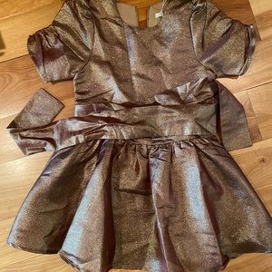 Gold girls Christmas dress and more